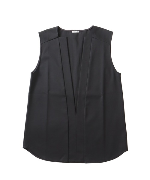 DRESSLAVE(ドレスレイブ)の「deep squre Vneck pullover(ディープスクエアVネックプルオーバー)(シャツ/ブラウス・レディース・ブラック/ホワイト・38)」の2枚目の写真