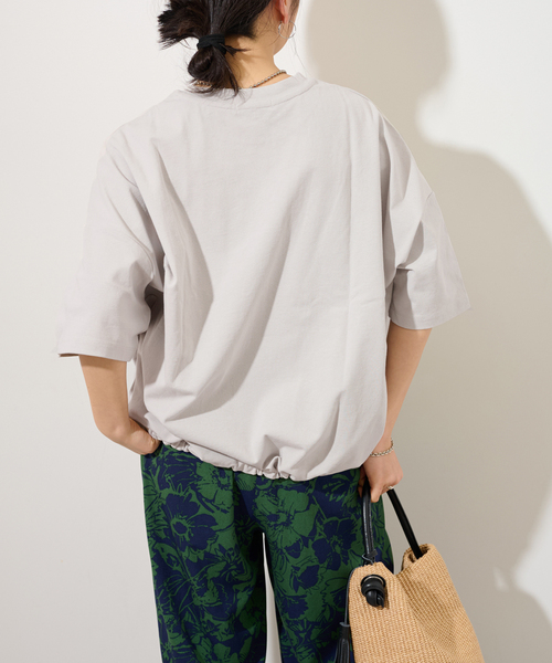 追加2》ギャザーヘムショートスリーブTシャツ（Tシャツ/カットソー
