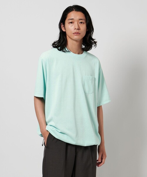 HAND ROOM（ハンドルーム）の「【別注】＜HAND ROOM＞ ドローコード ポケットTシャツ（Tシャツ/カットソー・メンズ・ブラック/ライム/ホワイト/モカ・XL/M/L/XXL）」の4枚目の写真