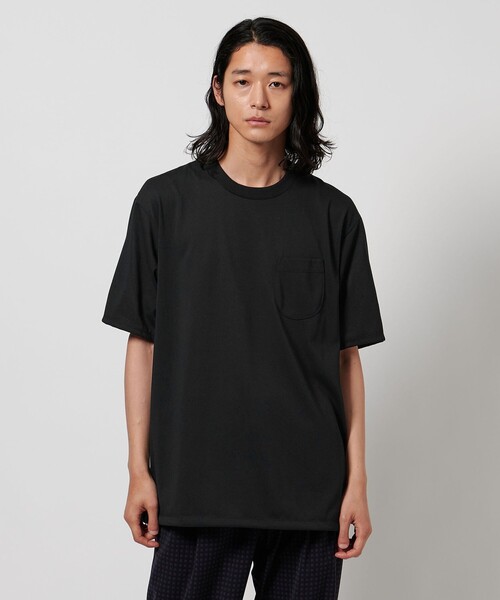 HAND ROOM（ハンドルーム）の「【別注】＜HAND ROOM＞ ドローコード ポケットTシャツ（Tシャツ/カットソー・メンズ・ブラック/ライム/ホワイト/モカ・XL/M/L/XXL）」の3枚目の写真