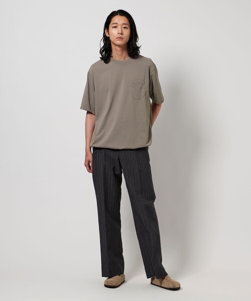 HAND ROOM（ハンドルーム）の「【別注】＜HAND ROOM＞ ドローコード ポケットTシャツ（Tシャツ/カットソー・メンズ・ブラック/ライム/ホワイト/モカ・XL/M/L/XXL）」の18枚目の写真