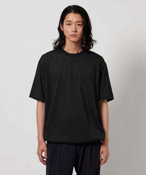 HAND ROOM（ハンドルーム）の「【別注】＜HAND ROOM＞ ドローコード ポケットTシャツ（Tシャツ/カットソー・メンズ・ブラック/ライム/ホワイト/モカ・XL/M/L/XXL）」の19枚目の写真