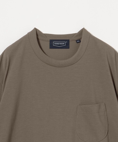HAND ROOM（ハンドルーム）の「【別注】＜HAND ROOM＞ ドローコード ポケットTシャツ（Tシャツ/カットソー・メンズ・ブラック/ライム/ホワイト/モカ・XL/M/L/XXL）」の5枚目の写真