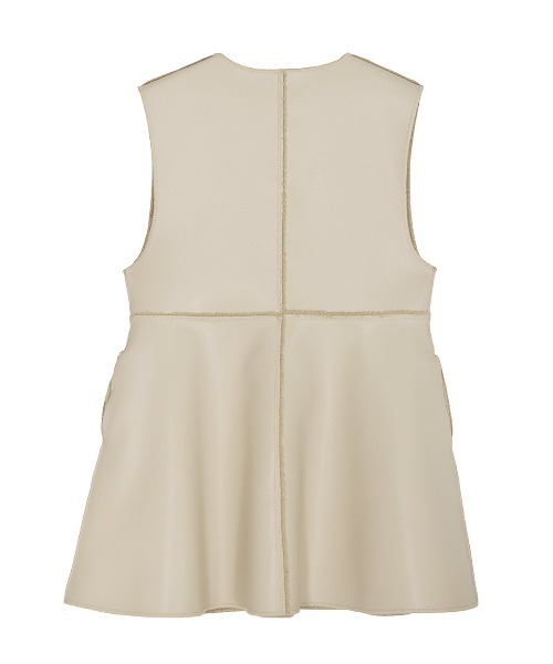 BOA V NECK REVERSIBLE PEPLUM VEST（ベスト）｜Ameri（アメリ）の