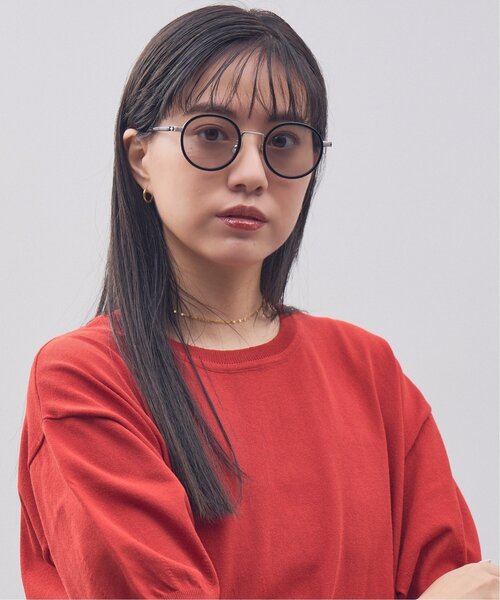 JOURNAL STANDARD relume（ジャーナルスタンダード　レリューム）の「Zoff｜JOURNAL STANDARD relume ラウンド型 サングラス｜ジャーナルスタンダード レリューム｜プラスチック×メタル｜カラーレンズ｜おしゃれ 紫外線防止 UVカット メンズ レディース ユニセックス（サングラス・レディース・ブラック系その他/ブラック/ブラウン系その他/ライトグレー系・FREE）」の14枚目の写真