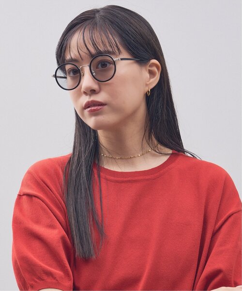 JOURNAL STANDARD relume（ジャーナルスタンダード　レリューム）の「Zoff｜JOURNAL STANDARD relume ラウンド型 サングラス｜ジャーナルスタンダード レリューム｜プラスチック×メタル｜カラーレンズ｜おしゃれ 紫外線防止 UVカット メンズ レディース ユニセックス（サングラス・レディース・ブラック系その他/ブラック/ブラウン系その他/ライトグレー系・FREE）」の15枚目の写真