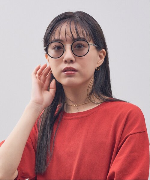 JOURNAL STANDARD relume（ジャーナルスタンダード　レリューム）の「Zoff｜JOURNAL STANDARD relume ラウンド型 サングラス｜ジャーナルスタンダード レリューム｜プラスチック×メタル｜カラーレンズ｜おしゃれ 紫外線防止 UVカット メンズ レディース ユニセックス（サングラス・レディース・ブラック系その他/ブラック/ブラウン系その他/ライトグレー系・FREE）」の16枚目の写真