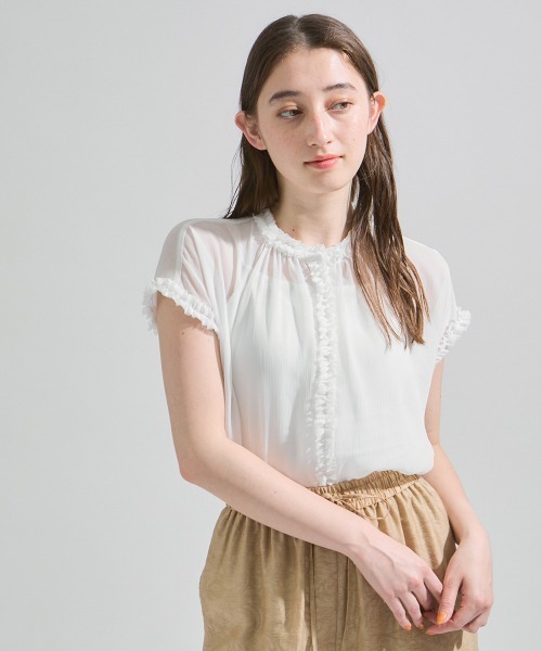 ketty / ケティ 梳毛合繊2ピースブラウス≪手洗い可能≫ ケティ ketty 梳毛合繊2ピースブラウス≪手洗い可能