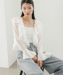 Heather（ヘザー）の「ラッフルリボンブラウス　575759（シャツ/ブラウス）」