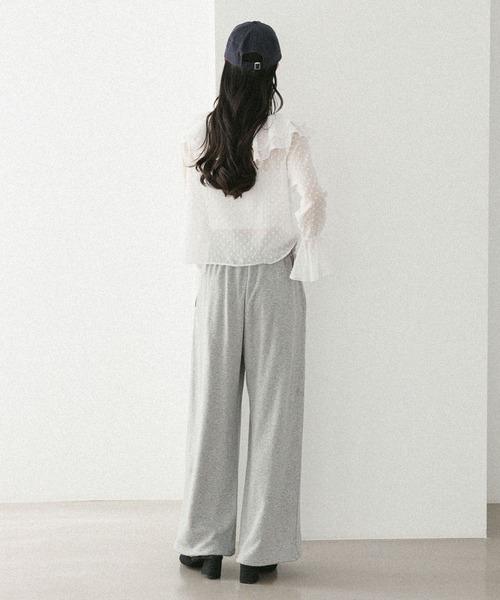 Heather(ヘザー)の「ラッフルリボンブラウス 575759(シャツ/ブラウス・レディース・オフホワイト/ブラック/ピンク/ドット・FREE)」の19枚目の写真