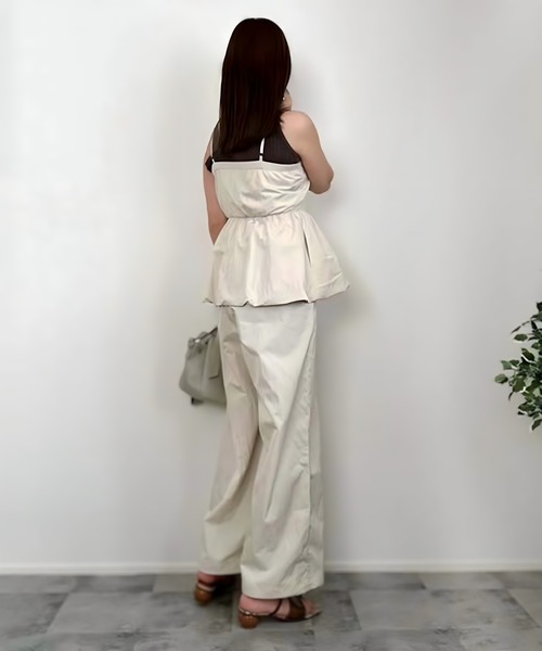 VENCEEXCHANGE（ヴァンスエクスチェンジ）の「【VENCE by yuki 】バルーンキャミサロペット（サロペット/オーバーオール・レディース・ブラック/アイボリー/グレー・FREE）」の22枚目の写真