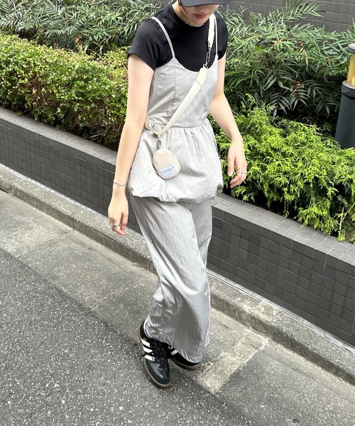 VENCEEXCHANGE（ヴァンスエクスチェンジ）の「【VENCE by yuki 】バルーンキャミサロペット（サロペット/オーバーオール・レディース・ブラック/アイボリー/グレー・FREE）」の17枚目の写真