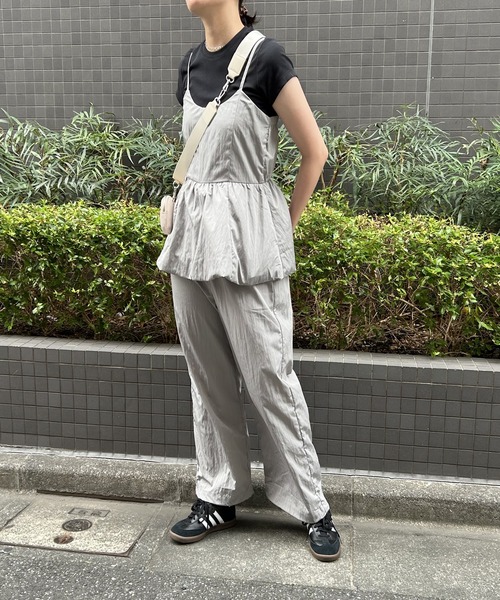 VENCEEXCHANGE（ヴァンスエクスチェンジ）の「【VENCE by yuki 】バルーンキャミサロペット（サロペット/オーバーオール・レディース・ブラック/アイボリー/グレー・FREE）」の16枚目の写真