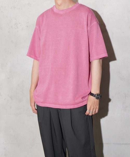 レア  JEANS ピンク 半袖Tシャツ ヴィンテージ加工 90s オールド 半袖 Tシャツ M ピンク系 メンズ｜ヴィンテージ