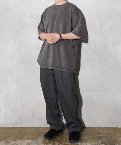 TOWNCRAFT(タウンクラフト)の「TOWNCRAFT / タウンクラフト VINTAGE DYE 9OZ TEE ヴィンテージ加工 ピグメント ヘビーウェイト 半袖Tシャツ(Tシャツ/カットソー・メンズ・ブラック/ターコイズブルー/グレー/ピンク/グリーン/パープル・MEDIUM/LARGE/X-LARGE)」の13枚目の写真