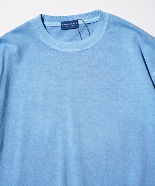 TOWNCRAFT(タウンクラフト)の「TOWNCRAFT / タウンクラフト VINTAGE DYE 9OZ TEE ヴィンテージ加工 ピグメント ヘビーウェイト 半袖Tシャツ(Tシャツ/カットソー・メンズ・ブラック/ターコイズブルー/グレー/ピンク/グリーン/パープル・MEDIUM/LARGE/X-LARGE)」の16枚目の写真