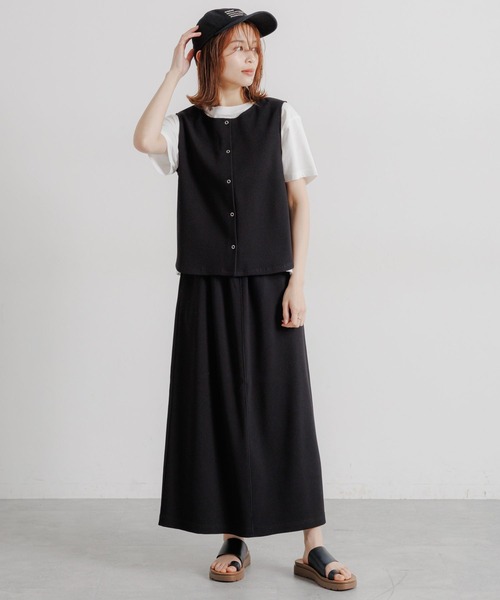 studio CLIP(スタディオクリップ)の「ダブルフロントワッフルベストタンクトップ(タンクトップ・レディース・ネイビー/ブラック・FREE)」の21枚目の写真