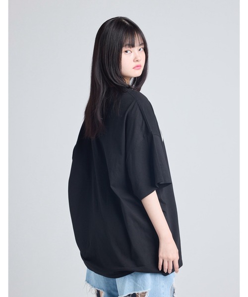 Little sunny bite（リトルサニーバイト）の「【8】【it】【little sunny bite】do me big tee（Tシャツ/カットソー・レディース・ブラック/オレンジ・MEDIUM）」の22枚目の写真