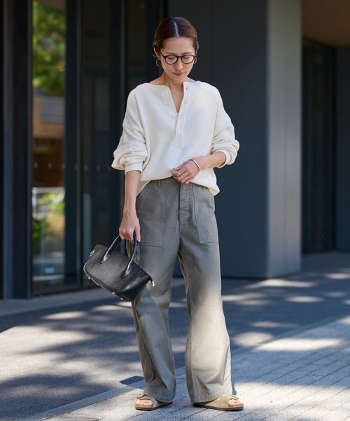 ≪追加 / 新色≫カノコ2WAYヘンリーニット（ニット/セーター