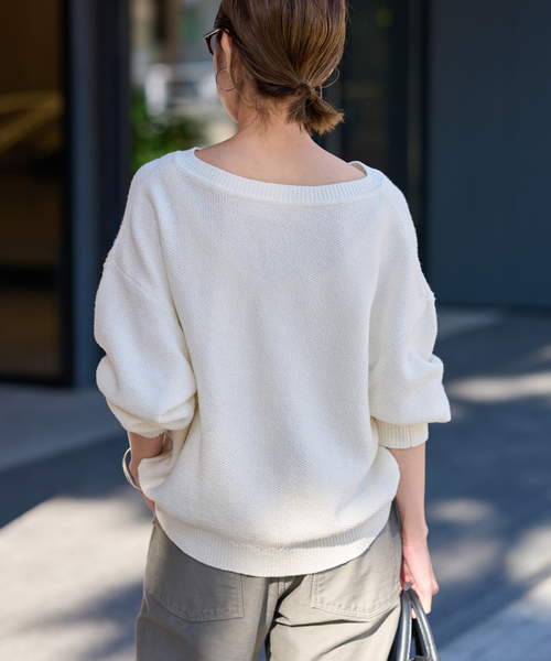 ≪追加 / 新色≫カノコ2WAYヘンリーニット（ニット/セーター