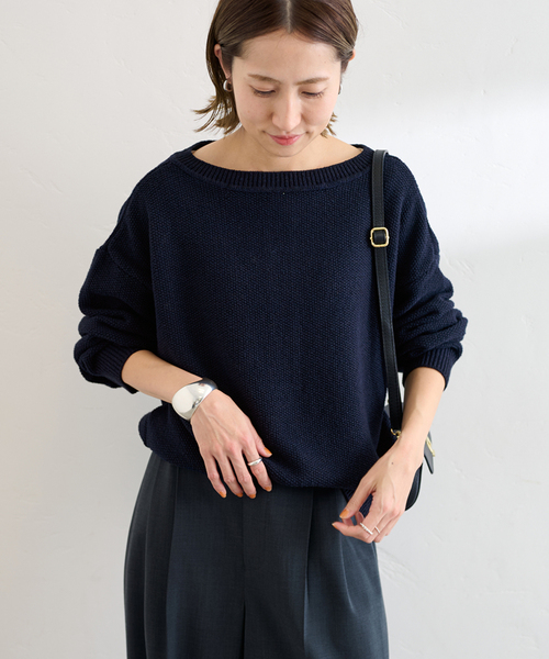 FRAMeWORK カノコ2WAYヘンリーニット ≪追加 / 新色≫カノコ2WAYヘンリーニット（ニット／セーター