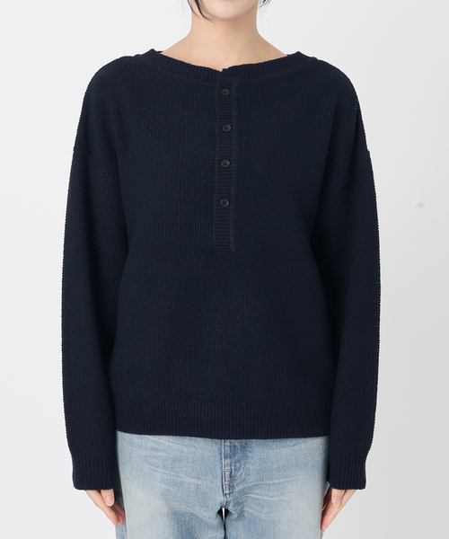 【新品タグ付】FRAMeWORK　フレームワーク　カノコ2WAYヘンリーニット ≪追加 / 新色≫カノコ2WAYヘンリーニット（ニット/セーター