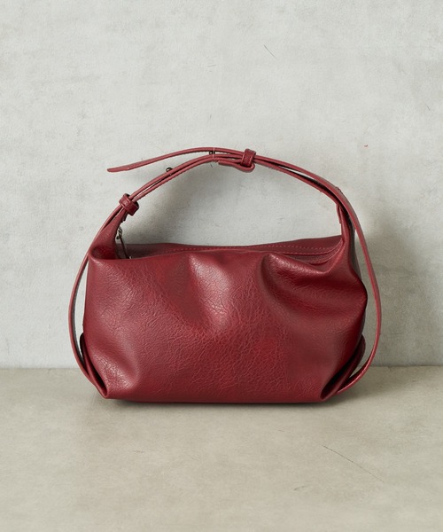 CIAOPANIC TYPY（チャオパニックティピー）の「ヴィンテージレザーマルチウェイベルトBAG（ショルダーバッグ・レディース・ブラック/ボルドー/グレイッシュベージュ・ONE SIZE）」の9枚目の写真