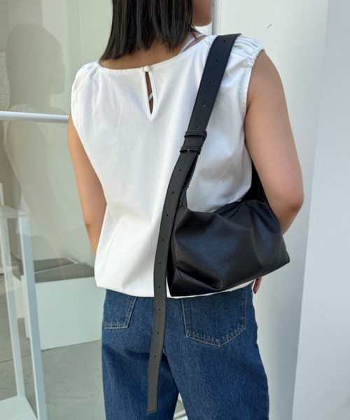 CIAOPANIC TYPY（チャオパニックティピー）の「ヴィンテージレザーマルチウェイベルトBAG（ショルダーバッグ・レディース・ブラック/ボルドー/グレイッシュベージュ・ONE SIZE）」の5枚目の写真