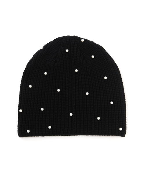 FREE'S MART（フリーズマート）の「パンチングニットワッチ（ニットキャップ/ビーニー・レディース・ブラック/グレー・ﾌﾘ-）」の5枚目の写真