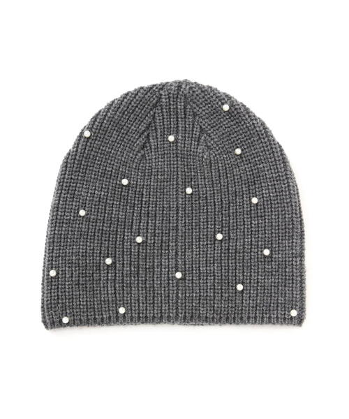FREE'S MART（フリーズマート）の「パンチングニットワッチ（ニットキャップ/ビーニー・レディース・ブラック/グレー・ﾌﾘ-）」の8枚目の写真