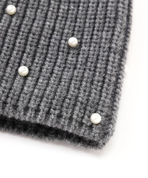 FREE'S MART（フリーズマート）の「パンチングニットワッチ（ニットキャップ/ビーニー・レディース・ブラック/グレー・ﾌﾘ-）」の11枚目の写真