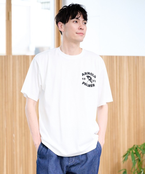 Arnold Palmer(アーノルドパーマー)の「シェア AP アップリケ モチーフ Tシャツ(Tシャツ/カットソー・レディース・ホワイト/チャコール/ダークグリーン・LL/L/M/S/XS)」の9枚目の写真