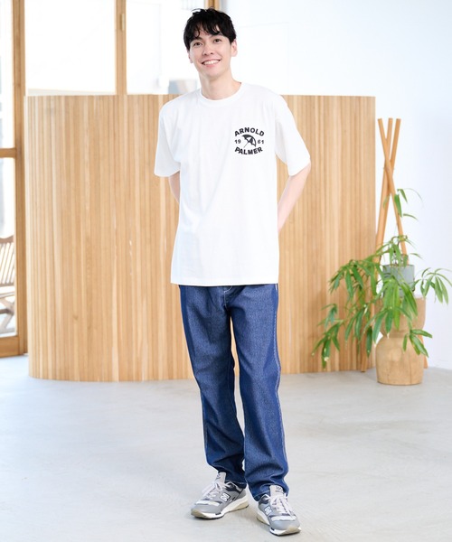 Arnold Palmer(アーノルドパーマー)の「シェア AP アップリケ モチーフ Tシャツ(Tシャツ/カットソー・レディース・ホワイト/チャコール/ダークグリーン・LL/L/M/S/XS)」の10枚目の写真