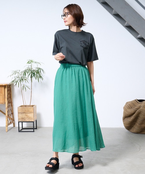 Arnold Palmer(アーノルドパーマー)の「シェア AP アップリケ モチーフ Tシャツ(Tシャツ/カットソー・レディース・ホワイト/チャコール/ダークグリーン・LL/L/M/S/XS)」の12枚目の写真