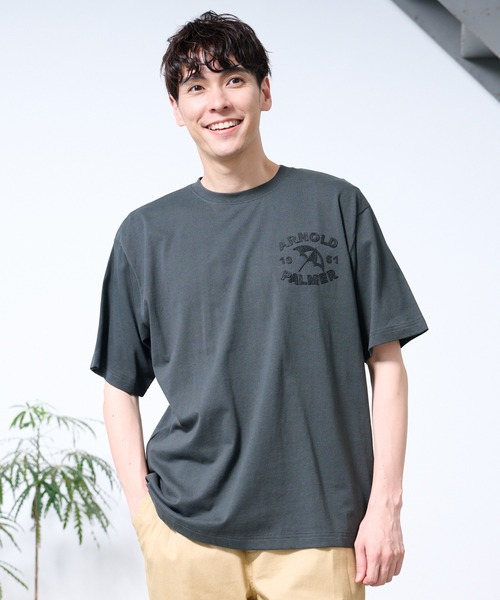 Arnold Palmer(アーノルドパーマー)の「シェア AP アップリケ モチーフ Tシャツ(Tシャツ/カットソー・レディース・ホワイト/チャコール/ダークグリーン・LL/L/M/S/XS)」の13枚目の写真