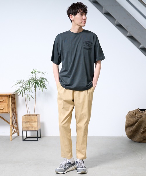 Arnold Palmer(アーノルドパーマー)の「シェア AP アップリケ モチーフ Tシャツ(Tシャツ/カットソー・レディース・ホワイト/チャコール/ダークグリーン・LL/L/M/S/XS)」の15枚目の写真