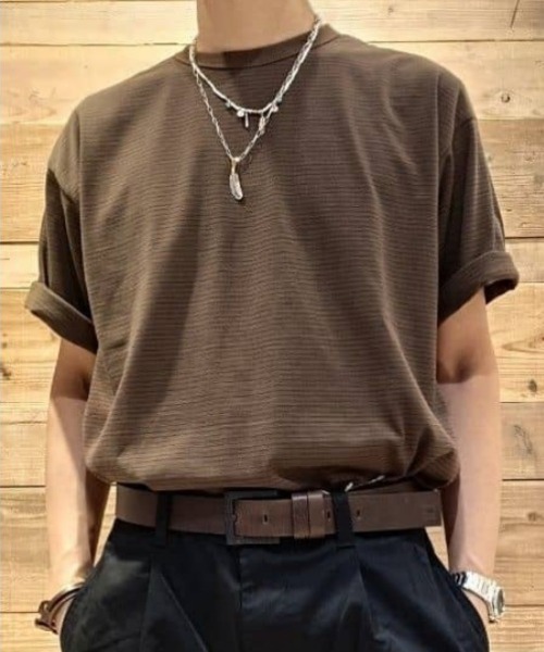 セール】BACK NUMBER(バックナンバー)【メンズ】裾ロゴ刺繍ボーダーT