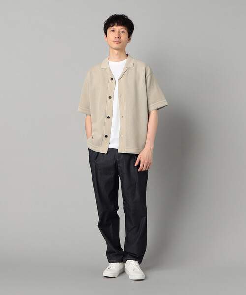 COMME CA MEN(コムサメン)の「岡山織り超長綿高密度デニム インタックパンツ(スラックス・メンズ・ネイビー/ブラック・M/L)」の11枚目の写真