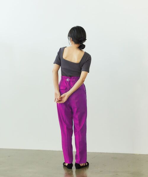 STRATA(エストラータ)の「カップ付き5分袖トップス 【低身長・小柄女性】(Tシャツ/カットソー・レディース・グレー/ベージュ/オレンジ・ONE SIZE)」の20枚目の写真