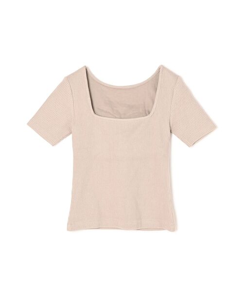 STRATA(エストラータ)の「カップ付き5分袖トップス 【低身長・小柄女性】(Tシャツ/カットソー・レディース・グレー/ベージュ/オレンジ・ONE SIZE)」の9枚目の写真