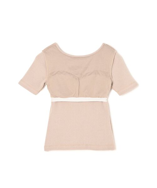 STRATA(エストラータ)の「カップ付き5分袖トップス 【低身長・小柄女性】(Tシャツ/カットソー・レディース・グレー/ベージュ/オレンジ・ONE SIZE)」の8枚目の写真