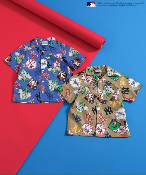 セール】MLB 総柄シャツ（シャツ/ブラウス）｜MLB（メジャーリーグ