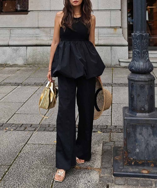 esutoreja（エストレジャ）の「バルーンタンクトップ（タンクトップ・レディース・ホワイト/ブラック・FREE）」の8枚目の写真