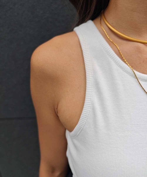 esutoreja（エストレジャ）の「バルーンタンクトップ（タンクトップ・レディース・ホワイト/ブラック・FREE）」の12枚目の写真