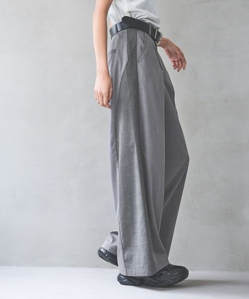 PAGEBOY(ページボーイ)の「【セットアップ対応】チェックMIXパンツ 《2サイズ展開》(スラックス・レディース・ブラック/ダークブラウン/チャコールグレー・SMALL/MEDIUM)」の22枚目の写真