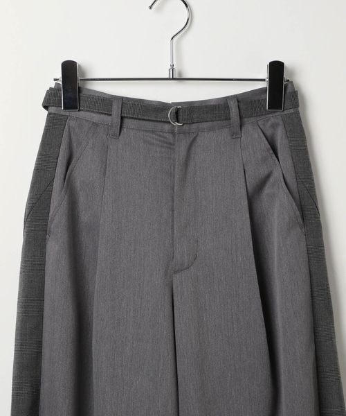 PAGEBOY(ページボーイ)の「【セットアップ対応】チェックMIXパンツ 《2サイズ展開》(スラックス・レディース・ブラック/ダークブラウン/チャコールグレー・SMALL/MEDIUM)」の9枚目の写真