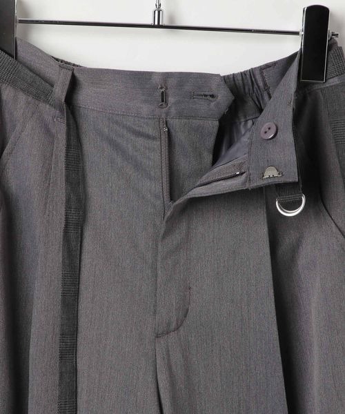 PAGEBOY(ページボーイ)の「【セットアップ対応】チェックMIXパンツ 《2サイズ展開》(スラックス・レディース・ブラック/ダークブラウン/チャコールグレー・SMALL/MEDIUM)」の4枚目の写真