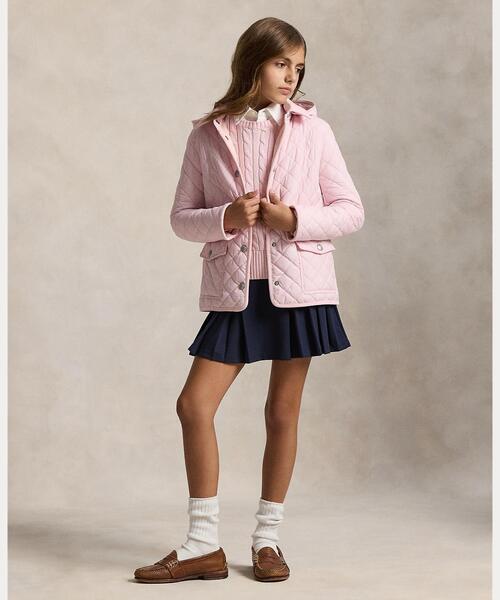 POLO RALPH LAUREN CHILDRENSWEAR（ポロ ラルフ ローレン チルドレンズウェア）の「キルテッド ウォーターリペラント バーン ジャケット（その他アウター・キッズ・ピンク・S/M/L/XL）」の7枚目の写真