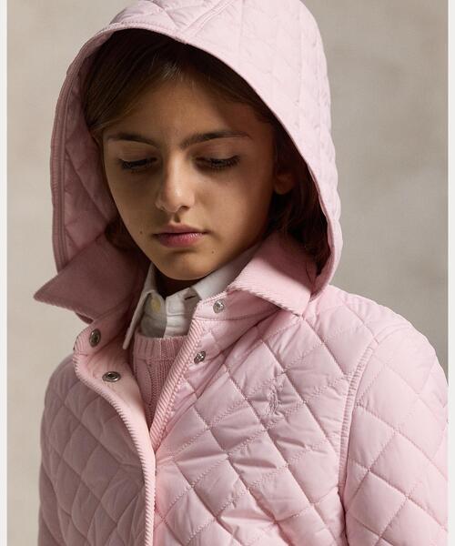 POLO RALPH LAUREN CHILDRENSWEAR（ポロ ラルフ ローレン チルドレンズウェア）の「キルテッド ウォーターリペラント バーン ジャケット（その他アウター・キッズ・ピンク・S/M/L/XL）」の6枚目の写真