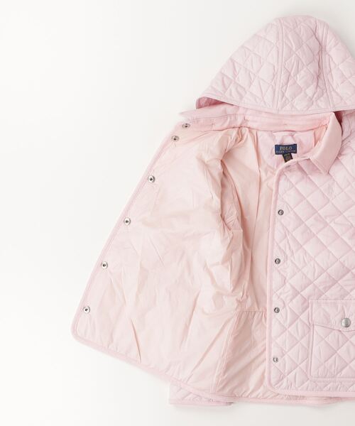 POLO RALPH LAUREN CHILDRENSWEAR（ポロ ラルフ ローレン チルドレンズウェア）の「キルテッド ウォーターリペラント バーン ジャケット（その他アウター・キッズ・ピンク・S/M/L/XL）」の2枚目の写真